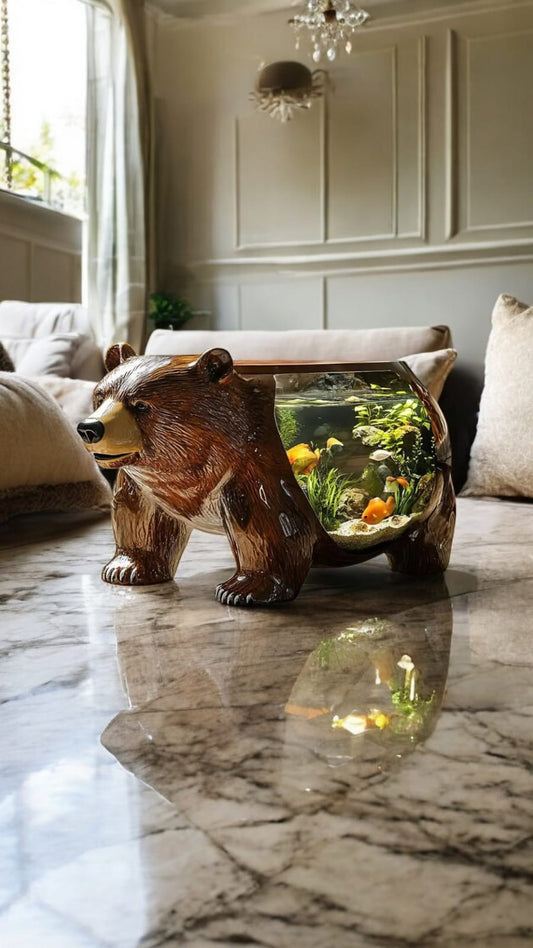 Brown Bear Aquarium Coffee Table